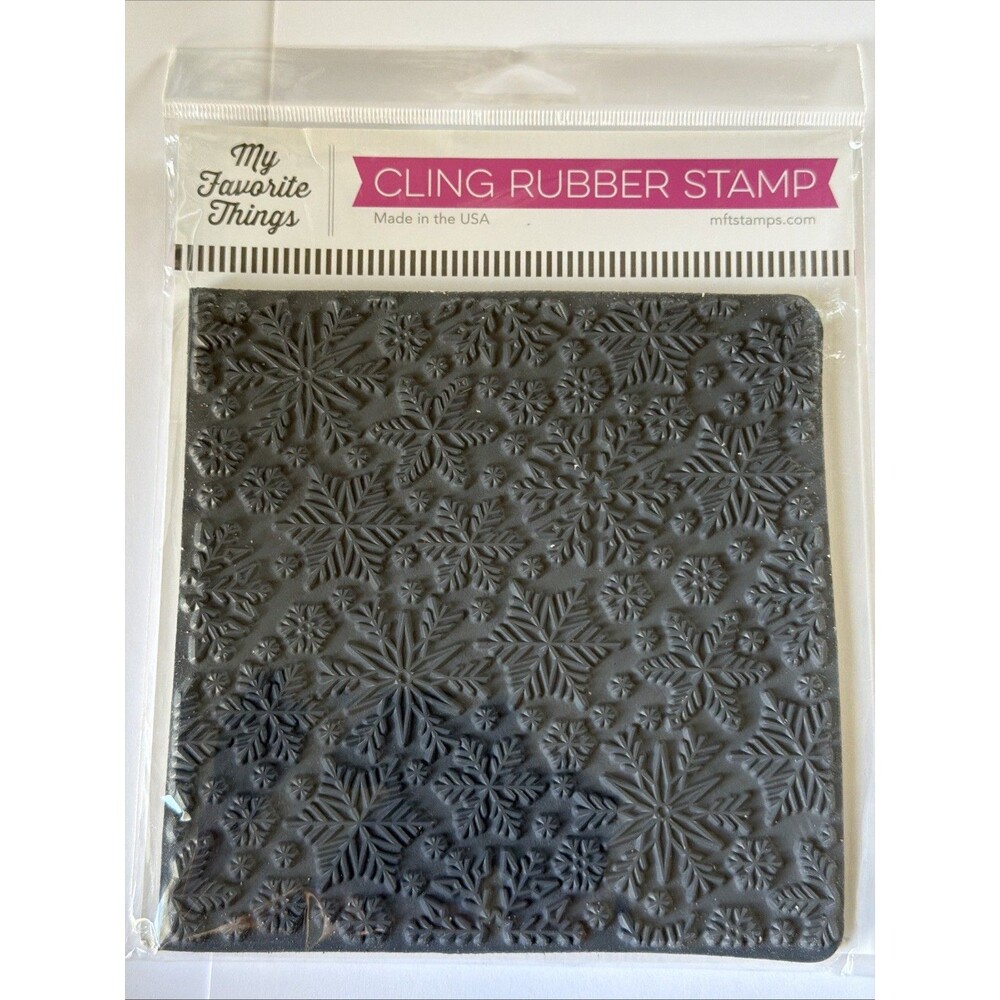 My Favorite Things (MFT) Snowflake Flurry Background Stamp : Size 6x6